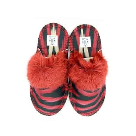 carmine black kosy slipper woolenstocks